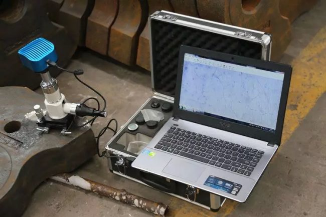 Laptop type microscope