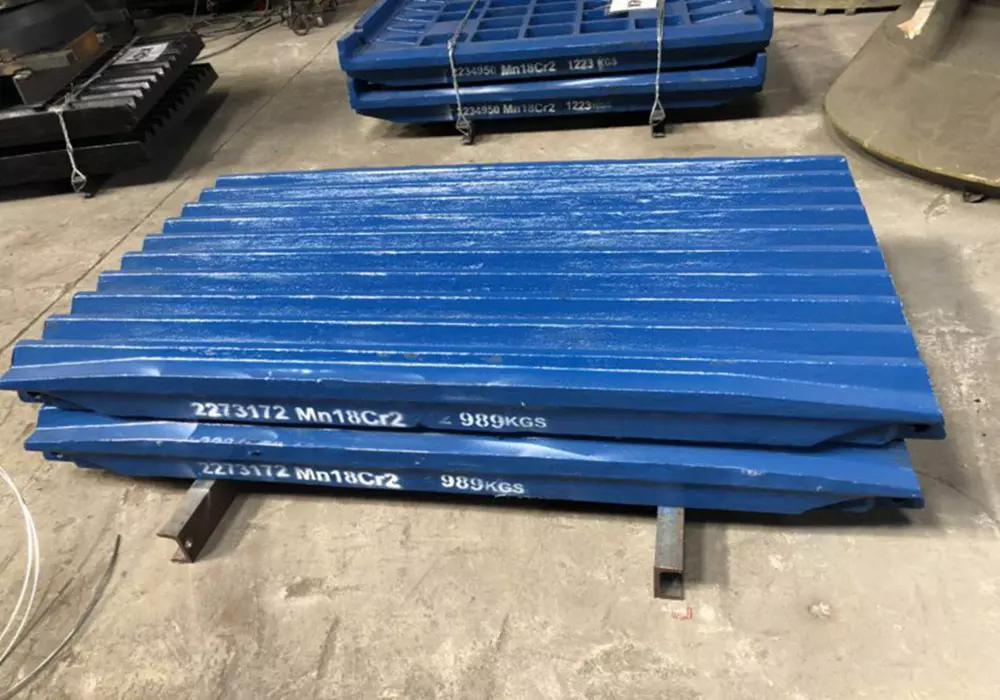 CRUSHER JAW PLATES PRODUCTION PROCESS